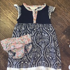 Matilda Jane dress with diaper cover